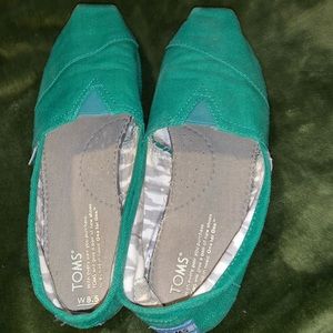 Turquoise Toms flat shoes